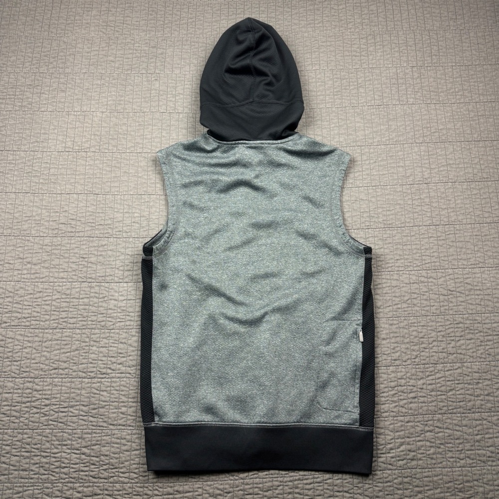 Jordan Men Small Dri-FIT Sleeveless Hoodie Grey Black Jumpman Vest Small Sports - Picture 4 of 12